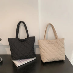 Women Shoulder Bag Quilted Handbags Large Capacity Tote Bag