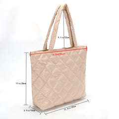 Women Shoulder Bag Quilted Handbags Large Capacity Tote Bag
