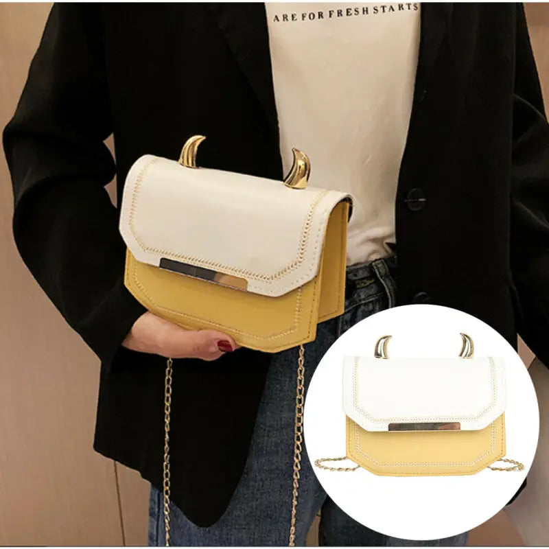 Women Shoulder Bag Handbags PU Leather Chain Crossbody Purse Tote Satchel