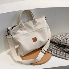Canvas Shoulder Bag Crossbody Handbag Women Shopping Bag