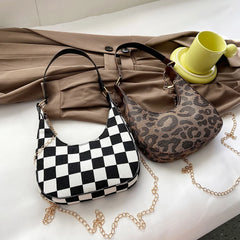 Leopard Printing Shoulder Bag Ladies Handbags PU Leather Messenger Bag