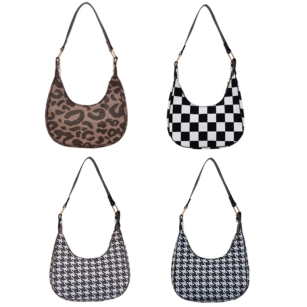 Leopard Printing Shoulder Bag Ladies Handbags PU Leather Messenger Bag