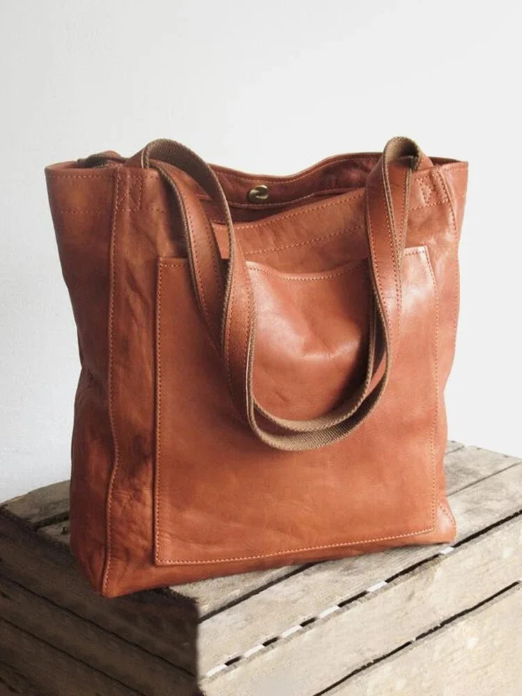 Vintage Style Large Capacity Women Shoulder Bag