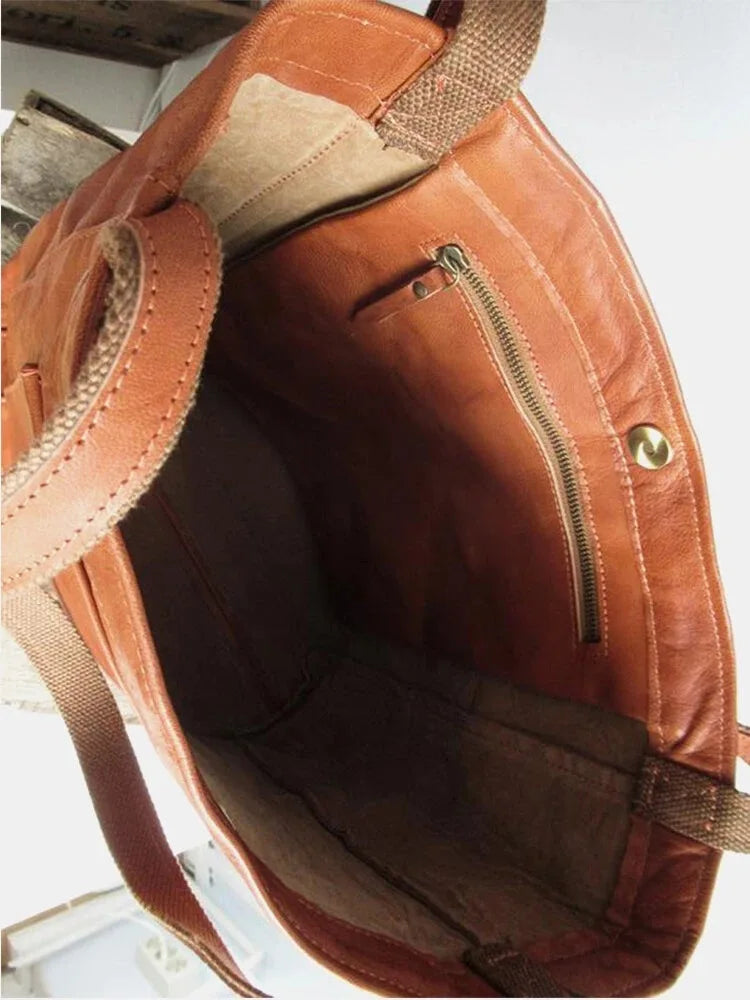Vintage Style Large Capacity Women Shoulder Bag