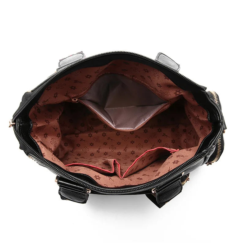 Leather Shoulder Bag Women Handbag Tote Crossbody Messenger Bag