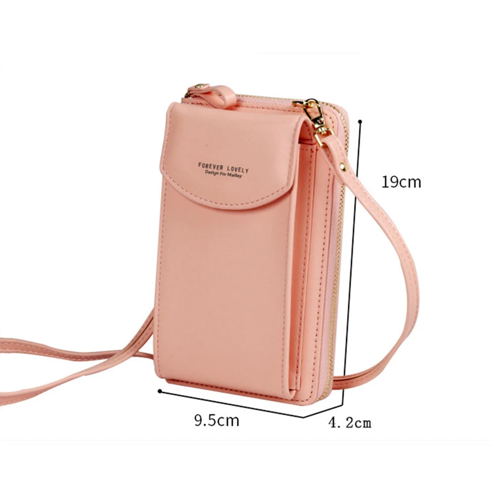 Women Mini Shoulder Bag PU Messenger Handbag Wallet
