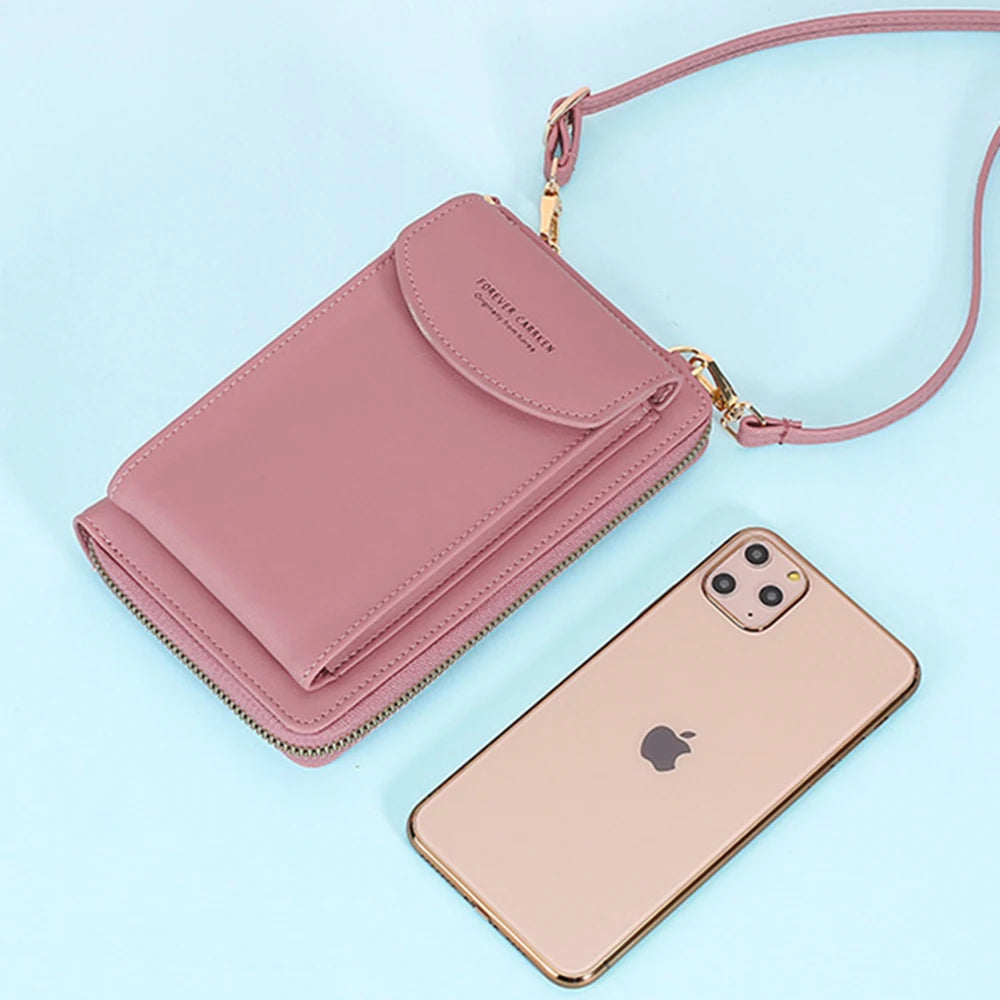 Women Mini Shoulder Bag PU Messenger Handbag Wallet