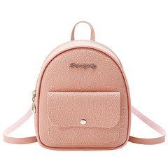 Women Shoulder Bag Small Fresh Letter Label Backpack