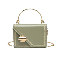 Women Shoulder Bag PU Leather Chain Crossbody Messenger Small Handbag