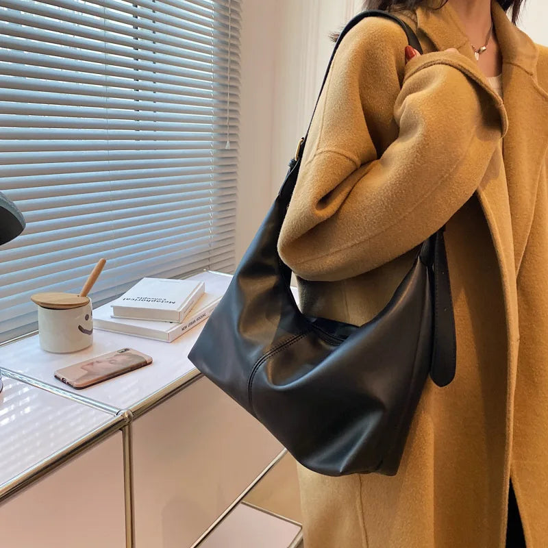 Women Shoulder Bag PU Leather Crossbody Handbag Large Capacity Messenger Bags
