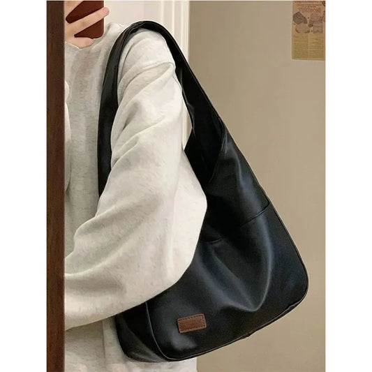 Women Shoulder Bag PU Leather Tote Handbags High Capacity Shopping Bags