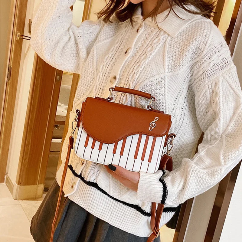 Piano Shoulder Bag Fashion Handbags Women Crossbody Bags Ladies Evening Totes