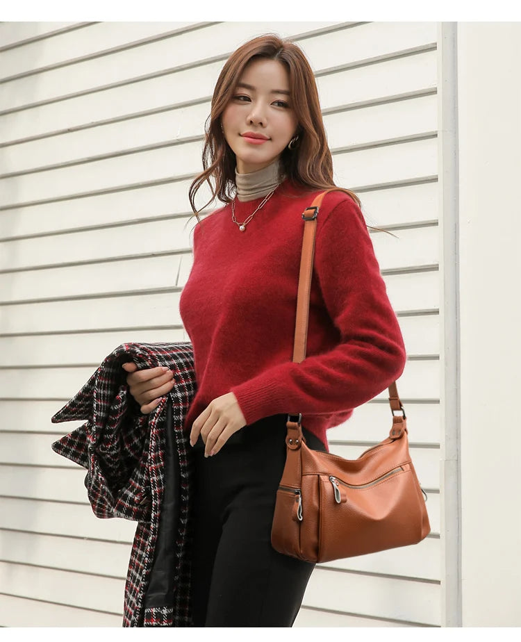 Women Shoulder Bag Crossbody Handbag Purse Soft Messenger Bag