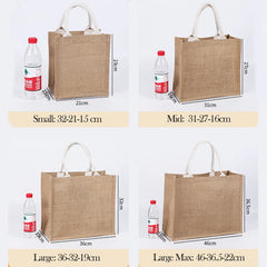 Women Linen Shoulder Bag Purse Large & Small Beach Handbag