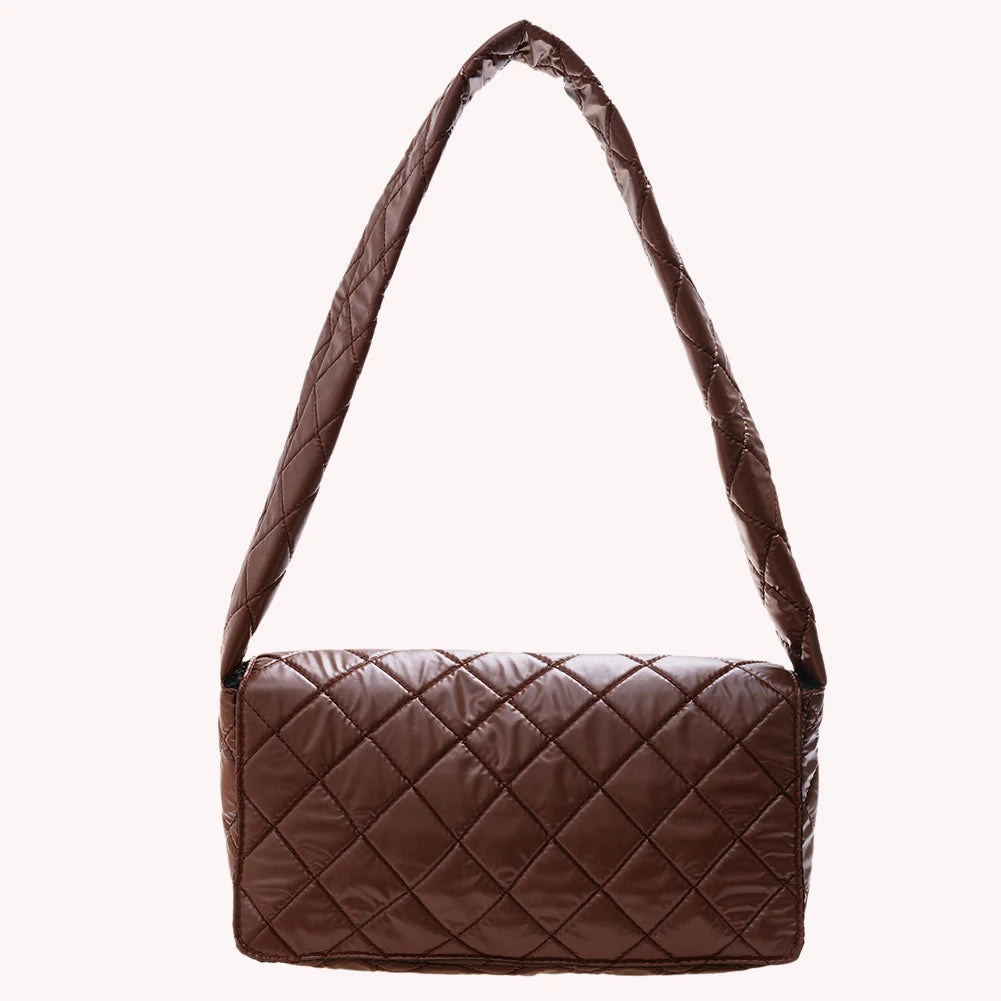 Retro Pure Crossbody Bag Padded Messenger Bag
