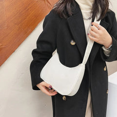 Solid Shoulder Bag for Women Leisure Ladies Dumpling Bags