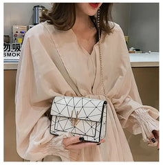 Crack Printing Shoulder Bag Chain Handbag Messenger Wild Shoulder Bag