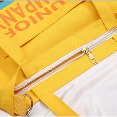 Canvas Tote Bags Cartoon Anime Print Crossbody Bags