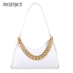 Lattice Style PU Leather Shoulder Bag for Women