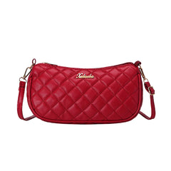 Lattice Style PU Leather Shoulder Bag