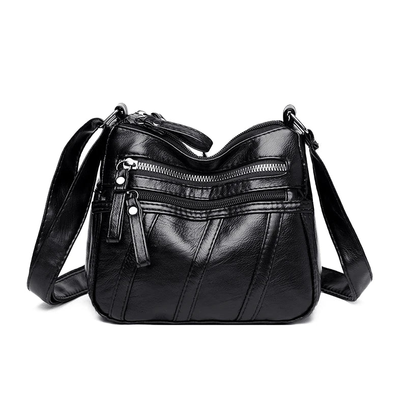 Small Leather Shoulder Bag for Women, Crossbody Handbag