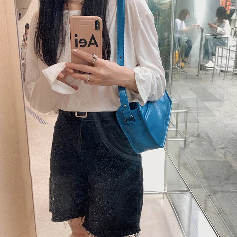 French Style Shoulder Bag for Women Office Lady Large Capacity Handbag