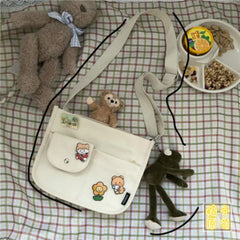 Canvas Shoulder Bag Crossbody for Teenage Girls