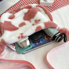 Stylish Cow Pattern Print Shoulder Bag for Women