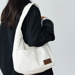 Casual Canvas Shoulder Bag Women Girls School Large Capacity Handba