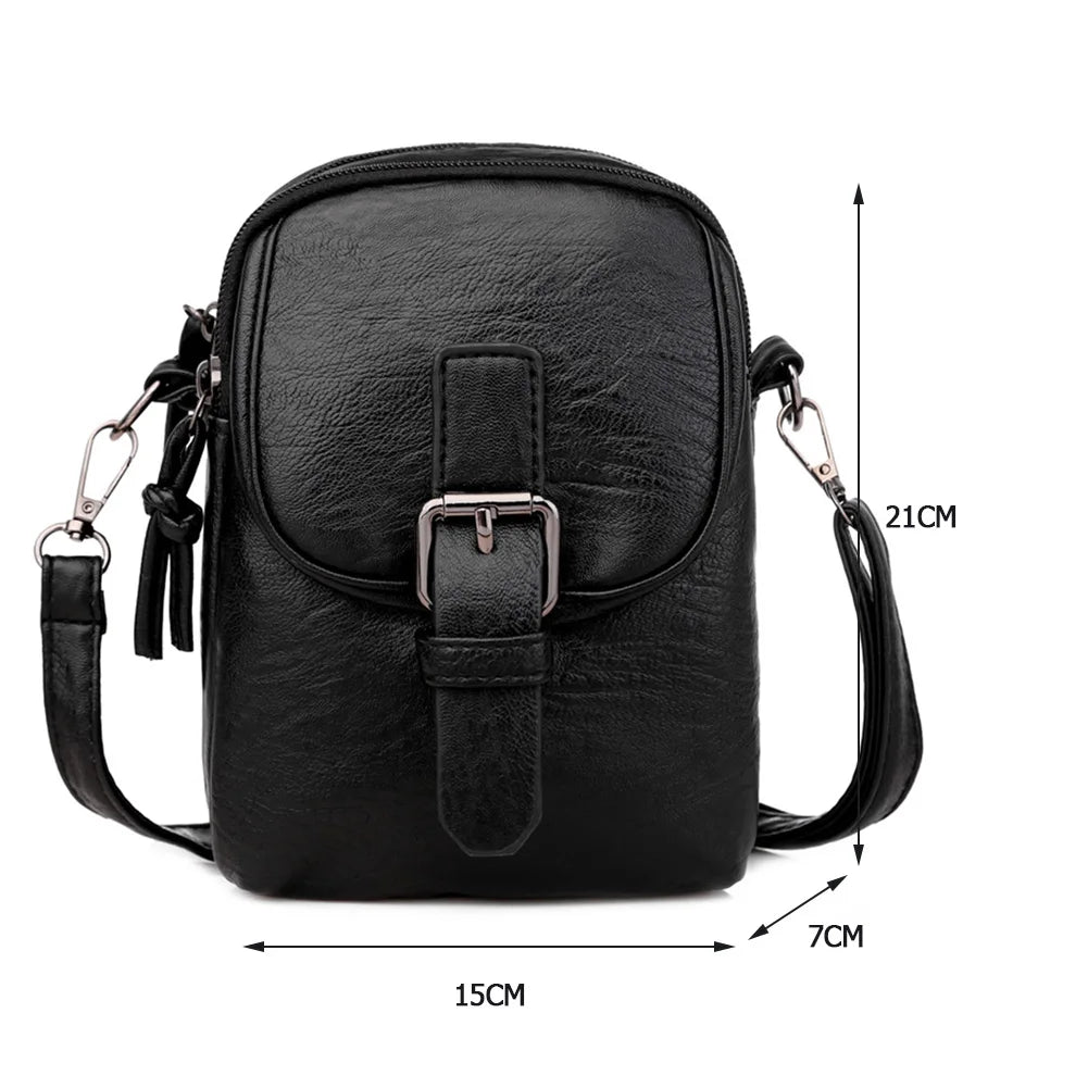 Leather Shoulder Crossbody Bags Women Small Purse