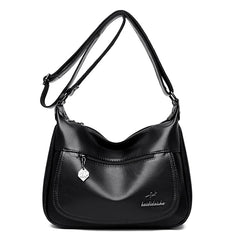 High Leather Women's Shoulder Bag - Multiple Colors