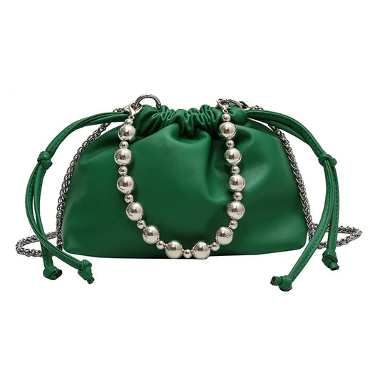 Small Satchel Crossbody Bag Soft PU Leather Messenger Bag
