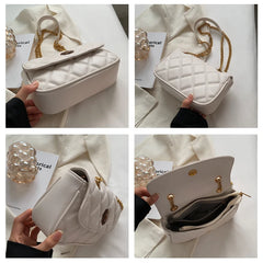 Women Shoulder Bags PU Leather Chains Crossbody Bag