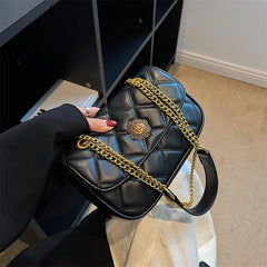 Women Shoulder Bags PU Leather Chains Crossbody Bag