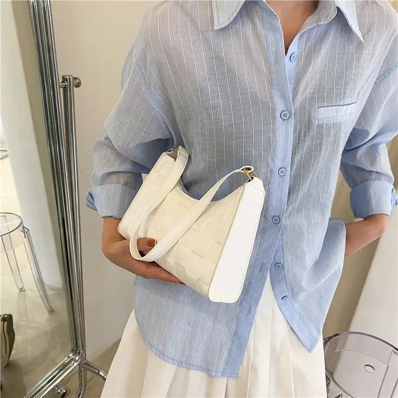 Women Shoulder Bags Solid Underarm PopularHandbags Female All-match