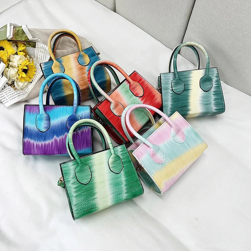 Women Shoulder Bags Summer Gradient Small Square Bag