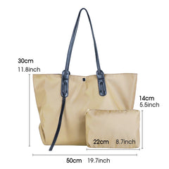 Casual Nylon Shoulder Bags 2-Piece Set for Women