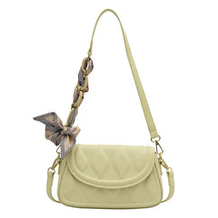 Vintage Flap Purses Underarm Tote with Silk Scarves
