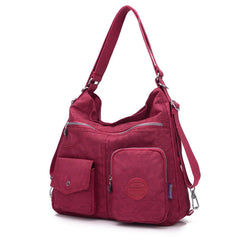 Waterproof Nylon Backpack Handbag Lady Messenger-bag Female Tote