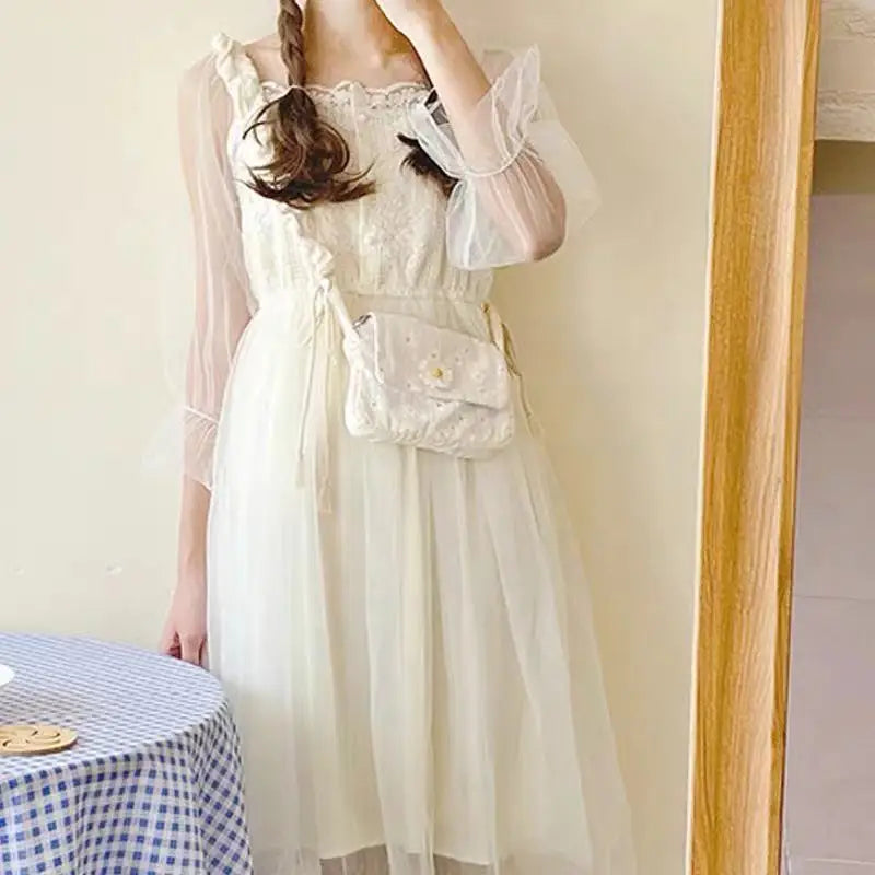 Floral Pattern Crossbody Bag Sweet Students Handbags Underarm Style All-match