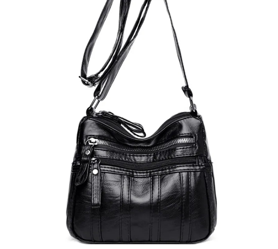 Small Leather Crossbody Shoulder Bag for Women
