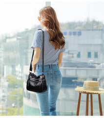 Small Leather Crossbody Shoulder Bag for Women