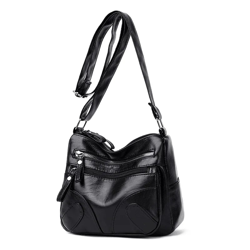 Small Soft Leather Crossbody Bag for Women