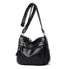 Small Soft Leather Crossbody Bag for Women