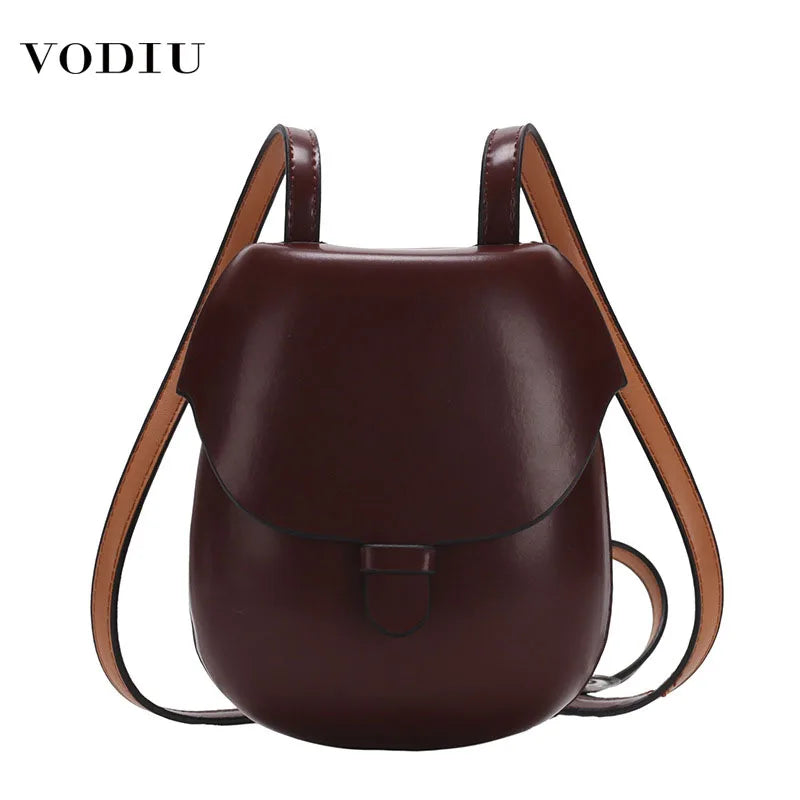 Women Shoulder Crossbody Bag Retro Horseshoe Strap Messenger Bags
