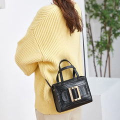 Crocodile PU Leather Crossbody Bag for Women