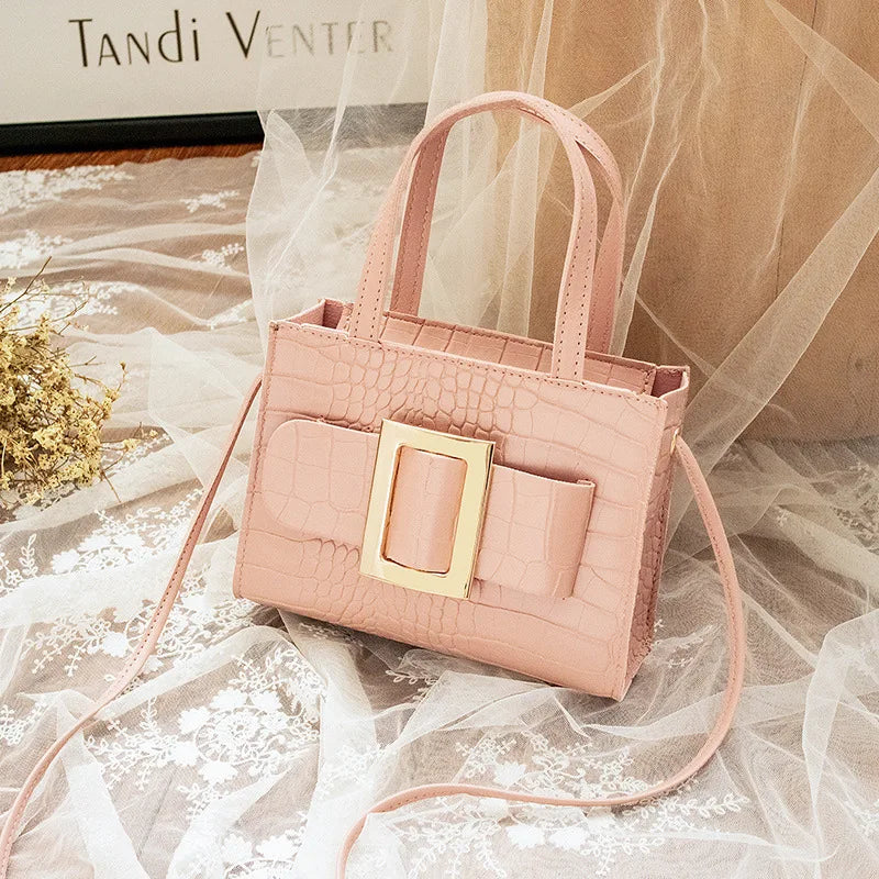 Crocodile PU Leather Crossbody Bag for Women