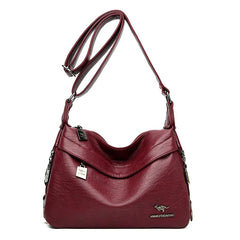Winter Soft Leather Shoulder Crossbody Bag for Women
