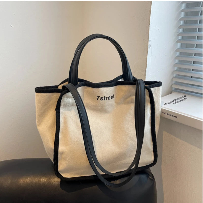 Canvas Women Shoulder Messenger Bag Large Crossbody Tote Bags