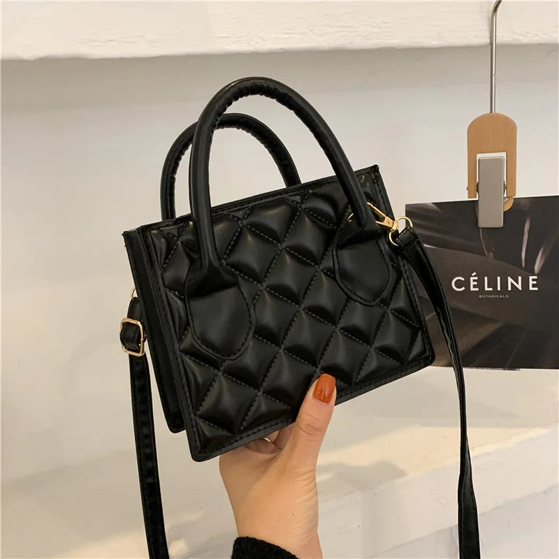 Patent Leather Shoulder Messenger Bag for Women